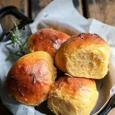 Rosemary Sea Salt Sweet Potato Rolls Recipe Yummly Recipe Sweet Potato Rolls Sweet Potato Rolls Recipe Sweet Potato Bread