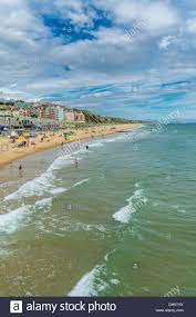 Stock Photo A View Of The Beach At Boscombe Stock Photos Photo Beach