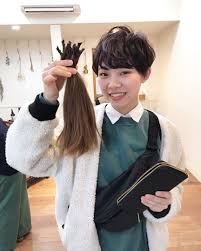 keserasera 成人式終わってバッサリとヘアドネーション ヘアドネーション ヘア 刈り上げ女子