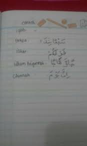 Inilah yang membedakan dengan idgham bila ghunnah, di mana idghom bilaghunnah tidak dibaca berdengung. Hukum Tajwid Un Mati Atau Tanwin Idgham Iqlab Ikhfa Izhar Pada Surat Annaba Brainly Co Id