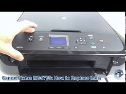 But once the ink in cartridges is used up, the user must do the replace. Canon Pixma Mg5750 Mg5751 How To Replace Change Ink Cartridges Youtube