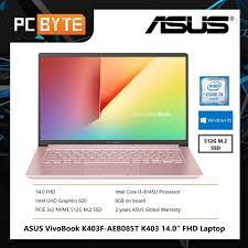 List of the best asus i5 laptops with price in india for march 2021. Asus Vivobook K403f Aeb084t K403 14 0 Fhd Laptop Petal Pink Shopee Malaysia