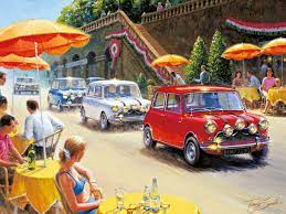 Like Share The Italian Job Vintage Painting