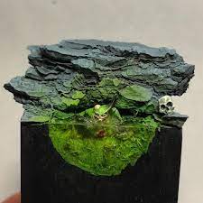 Mamikonpaints Shared A Photo On Instagram Cheeky Little Scenic Base Done In Light Speed Feb 11 2 Miniature Bases Miniature Art Warhammer 40k Miniatures