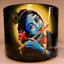Panihati handpainted clay pot 2018