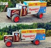 How to make a Truck from Matchbox / Matchbox Truck very easy / Best out of  waste match box truck