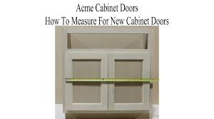 Make sure you size the new doors according to standard overlays offered by hinge manufacturers. How To Measure For New Kitchen Cabinet Doors Youtube