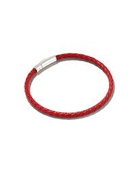 Evans Sterling Silver Corded Bracelet In Red Leather Kendra Scott