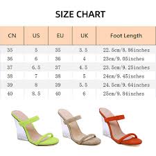 Amazon Com Roroz Womens Transparent Sandals Clear Heel