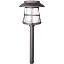 Hampton Bay Solar Bronze Diecast Outdoor Integrated Led 2700k 15 Lumens Warm White Landscape Path Light With Seedy Glass Lens Nxt 1810 20 The Home Depot Solar Path Lights Path Lights Landscape Lighting
