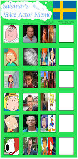The family guy cast includes veteran actors who bring their comedic abilities to the voices of their characters. Family Guy Voice Cast Swedish Dub By Hillygon On Deviantart