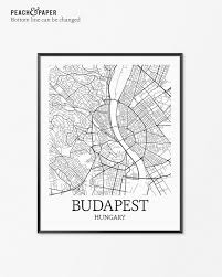 Budapest Karte Kunstdruck Budapest Poster Karte Von Budapest Dekor Budapest Stadt Plan Kunst Budapest Geschenk Budapest Ungarn Kunst Poster Map Art Art Prints Budapest