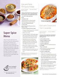 Epicure Super Spice Menu Epicure Recipes Epicure Recipes
