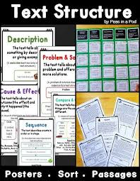 Text Structure Anchor Chart Text Structure Foldable Text Structure Worksheet For 3rd 4t Text Structure Worksheets Text Structure Text Structure Activities