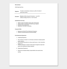 Before you start writing, make sure you know how to. College Resume Template 11 Samples Examples