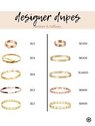 Designer Dupes In 2020 Cartier Love Ring Amazon Jewelry Cartier Bracelet Price