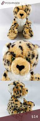 Gund Amur Leopard 14 Plush Kitty Cat Green Eyes Cat Greens Amur Leopard Pet Toys