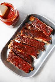 oven baked coffee barbecue pork ribs