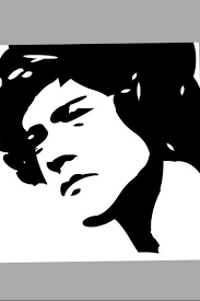 Black And White Harry Styles Silhouette Pin By Jazi Moreno On 1 Harry Styles Drawing Silhouette Art Shadow Art
