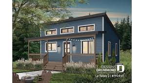 Decouvrez Le Plan 1904 V1 Le Relais 2 Qui Vous Plaira Pour Ses 1 Chambres Et Son Style Chalet Drummond House Plans House Plans One Bedroom House Plans
