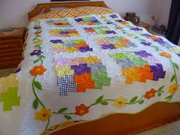 Aplikeli Yatak Ortusu Quilts Bed Blanket