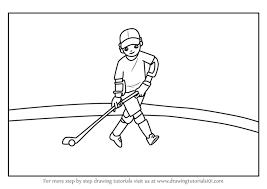Learn How To Draw A Hockey Player Scene Other Occupations Step By Step Drawing Tutorials Either draw the picture freehand while looking at your computer monitor or print out this page to get a closer look at each step. learn how to draw a hockey player scene