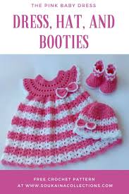 Crochet Baby Dress Set Free Pattern In 2020 Crochet Baby Patterns Crochet Baby Clothes Crochet Baby Girl Dress