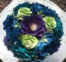 Check spelling or type a new query. Paper Flower Bouquet Wedding Bride Or Bridesmaid Jewel Tones Custom Made An Paper Flowers Wedding Bouquet Flower Bouquet Wedding Paper Flower Bouquet