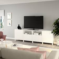 Ti piace il design minimalista? Besta Mobile Tv Con Ante E Cassetti Bianco Lappviken Stubbarp Bianco Ikea It