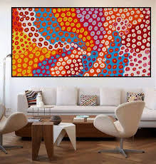130cm By 70cm Huge Aboriginal Style Painting By Judy Narnina G015 Aboriginal Painting Dot Painting Indigenous Australian Art