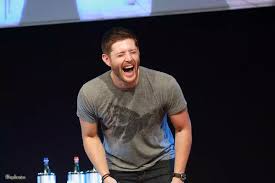# laughing # supernatural # serious # dean winchester # jensen ackles. Jensen Ackles Crew On Twitter Jensen Ackles Full Body Laugh Everything So Thats Why I Love Him So Much Http T Co E430oh1f9w