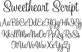 Calligraphy is an ancient writing technique using flat edged pens to create artistic lettering using thick and thin lines depending on the direction of the stroke. Sweetheart Script Font By Typadelic Font Bros Lettering Alphabet Lettering Hand Lettering Alphabet