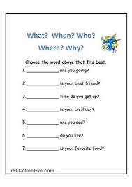 Wh Questions Wh Questions Worksheets Wh Questions Wh Questions Kids