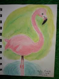 Pinterest Te Buldugum Bir Flamingo Illustrasyonuna Bakarak Yaptim 14 8 Cm X 10 5 Cm Sketchbook Mysketchbook Eskizdefterim Mydrawings Art Flamingo Painting