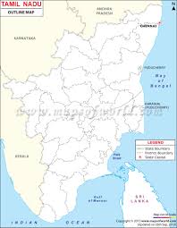 Tamil nadu, a major state in southern india, is bordered with puducherry, kerala, karnataka and andhra pradesh. Tamilnadu Outline Map