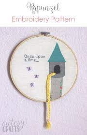 Inside the catalog you can find appliques, patches, fonts, flowers, cartoons, baby embroidery designs and more. Rapunzel Fairy Tale Hand Embroidery Pattern Cutesy Crafts