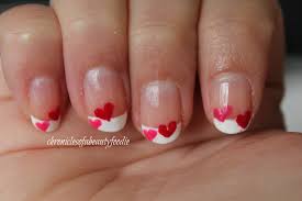 This year there's something you're guaranteed to love no matter your feelings. Valentines Day Nails French Tip Hearts Chronicles Of A Beauty Foodie