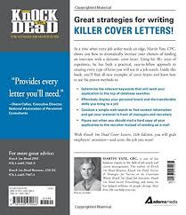 The second format is called an . Knock Em Dead Cover Letters Cover Letters And Strategies To Get The Job You Want Yate Cpc Martin 9781440579066 Amazon Com Books