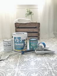 Thoroughly clean floor using a degreaser until all residue has been removed. Plum Pretty Decor Design Co How To Paint Your Linoleum Or Tile Floors To Look Like Patterned Cement Tiles Full Tutorial