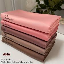 Dull,soft and satin polyester fabric highend satin dress simulation silk cloth gift box lining cloth satin satin solid color. Part 1 Valentino Soluna Silk Japan Dull Satin Price For 0 5m Bidang 44 Kain For Hari Raya Shopee Malaysia