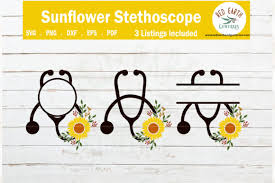Stethoscope clipart png included for personal & commercial use. Floral Heart Stethoscope Monogram Frames Graphic By Redearth And Gumtrees Creative Fabrica