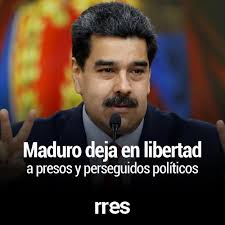 NoticiaDelDía 🇻🇪👨🏻Maduro deja en libertad a presos y perseguidos  políticos, por Sarai Coscojuela El ministro de Comunicación, Jorge  Rodríguez anunció que la administración de Nicolás Maduro decidió  “indultar” a un grupo de