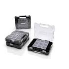 14-inch Interlocking Small Parts Organizer with Slide Lock and Removable Dividers DF230303-3 Husky