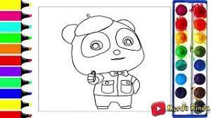 Drawing For Kids Coloring Baby Bus For Toddlers Youtube