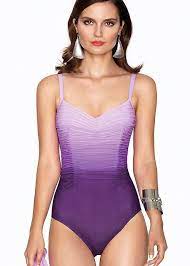 Brasil Lisi Purple Effect Ombre Swimsuit From Roidal One Piece Fashion Clothes Women Swimwear