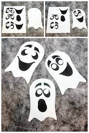 Ghost Craft For Kids Easy Halloween Craft With Printable Pdf Ghost Crafts Halloween Preschool Halloween Crafts