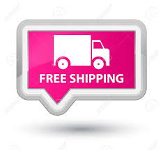 Cashew, halloumi, blue, mozzarella & much more. Free Shipping Pink Banner Button Stock Photo Picture And Royalty Free Image Image 60763229