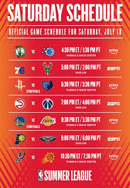 Summer League Semifinals vs LAL. Sat 5:30pm PT