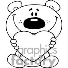 Black And White Teddy Bear Anime 2487 Teddy Bear Holding A Red Heart Clipart Royalty Free Clipart 384058 With Images Clip Art Red Heart Royalty Free Clipart