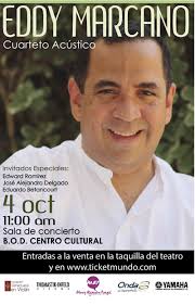 Eddy Marcano Cuarteto Acústico el 4 de Octubre en el Centro Cultural BOD  Caracas — Correo Cultural
